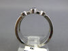 .44CT DIAMOND & AAA SAPPHIRE 14KT WHITE GOLD 9 STONE BEZEL FUN ANNIVERSARY RING