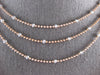 ESTATE .44CT DIAMOND 14KT WHITE & ROSE GOLD MULTI STRAND CIRCULAR FUN NECKLACE