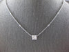 .54CT DIAMOND 18KT WHITE GOLD 3D ROUND & BAGUETTE INVISIBLE BY THE YARD NECKLACE