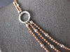 ESTATE .44CT DIAMOND 14KT WHITE & ROSE GOLD MULTI STRAND CIRCULAR FUN NECKLACE