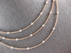 ESTATE .44CT DIAMOND 14KT WHITE & ROSE GOLD MULTI STRAND CIRCULAR FUN NECKLACE
