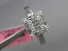.57CT DIAMOND 18KT WHITE GOLD ROUND & BAGUETTE INVISIBLE MULTI HEART LOVE RING
