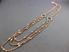 ESTATE .44CT DIAMOND 14KT WHITE & ROSE GOLD MULTI STRAND CIRCULAR FUN NECKLACE