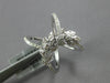 ESTATE WIDE .56CT DIAMOND 14K WHITE GOLD MULTI LEAF LOVE KNOT INFINITY LOVE RING