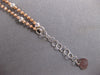 ESTATE .44CT DIAMOND 14KT WHITE & ROSE GOLD MULTI STRAND CIRCULAR FUN NECKLACE