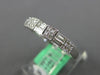 .75CT DIAMOND 18KT WHITE GOLD ROUND & BAGUETTE CLASSIC WEDDING ANNIVERSARY  RING