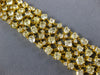 LARGE 26.75CT WHITE & CANARY DIAMOND 18K YELLOW GOLD MULTI SHAPE TENNIS BRACELET