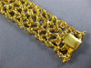 LARGE 26.75CT WHITE & CANARY DIAMOND 18K YELLOW GOLD MULTI SHAPE TENNIS BRACELET