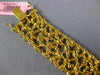 LARGE 26.75CT WHITE & CANARY DIAMOND 18K YELLOW GOLD MULTI SHAPE TENNIS BRACELET