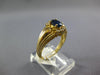 .28CT DIAMOND & AAA SAPPHIRE 14KT YELLOW GOLD 3D OVAL & ROUND ENGAGEMENT RING