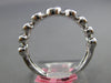 WIDE .47CT DIAMOND 18KT WHITE GOLD 3D BEZEL ETOILE GRADUATING DOUBLE FUN RING