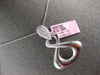 ESTATE .48CT DIAMOND 14KT WHITE GOLD 3D CLASSIC INFINITY LOVE FUN PENDANT