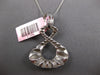 ESTATE .48CT DIAMOND 14KT WHITE GOLD 3D CLASSIC INFINITY LOVE FUN PENDANT