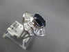 4.25CT DIAMOND & AAA SAPPHIRE 18KT WHITE GOLD 3D OVAL BALLERINA ENGAGEMENT RING