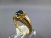 .28CT DIAMOND & AAA SAPPHIRE 14KT YELLOW GOLD 3D OVAL & ROUND ENGAGEMENT RING