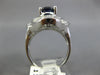 4.25CT DIAMOND & AAA SAPPHIRE 18KT WHITE GOLD 3D OVAL BALLERINA ENGAGEMENT RING