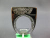 EXTRA LARGE .70CT DIAMOND & AAA ONYX & ENAMEL 18K WHITE GOLD STAR & SUN FUN RING