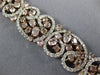 LARGE & LONG 15.49CT WHITE & PINK DIAMOND 18KT WHITE & ROSE GOLD TENNIS BRACELET