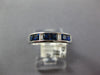 .83CT DIAMOND & AAA SAPPHIRE 14KT WHITE GOLD PRINCESS & BAGUETTE ENGAGEMENT RING