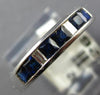 .83CT DIAMOND & AAA SAPPHIRE 14KT WHITE GOLD PRINCESS & BAGUETTE ENGAGEMENT RING