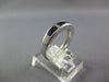 .83CT DIAMOND & AAA SAPPHIRE 14KT WHITE GOLD PRINCESS & BAGUETTE ENGAGEMENT RING