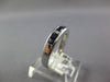 .83CT DIAMOND & AAA SAPPHIRE 14KT WHITE GOLD PRINCESS & BAGUETTE ENGAGEMENT RING