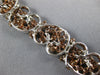 LARGE & LONG 15.49CT WHITE & PINK DIAMOND 18KT WHITE & ROSE GOLD TENNIS BRACELET