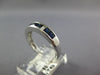.83CT DIAMOND & AAA SAPPHIRE 14KT WHITE GOLD PRINCESS & BAGUETTE ENGAGEMENT RING