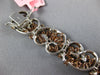 LARGE & LONG 15.49CT WHITE & PINK DIAMOND 18KT WHITE & ROSE GOLD TENNIS BRACELET