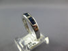 .83CT DIAMOND & AAA SAPPHIRE 14KT WHITE GOLD PRINCESS & BAGUETTE ENGAGEMENT RING