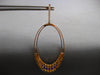 LARGE 2.5CT DIAMOND & AAA AMETHYST & CITRINE 14K ROSE GOLD OVAL HANGING EARRINGS
