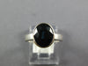 LARGE 1.85CT AAA SAPPHIRE 18K WHITE GOLD 3D OVAL SOLITAIRE BEZEL ENGAGEMENT RING