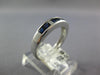 .83CT DIAMOND & AAA SAPPHIRE 14KT WHITE GOLD PRINCESS & BAGUETTE ENGAGEMENT RING