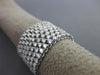 LARGE 3.28CT DIAMOND 18K WHITE GOLD MULTI ROW FLEXIBLE ETERNITY ANNIVERSARY RING