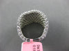 LARGE 3.28CT DIAMOND 18K WHITE GOLD MULTI ROW FLEXIBLE ETERNITY ANNIVERSARY RING