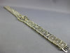 ANTIQUE WIDE & LONG 1.3CT OLD MINE DIAMOND & AAA SAPPHIRE PLATINUM GOLD BRACELET