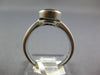 LARGE 1.85CT AAA SAPPHIRE 18K WHITE GOLD 3D OVAL SOLITAIRE BEZEL ENGAGEMENT RING