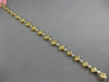 LONG 4.51CT WHITE & CANARY DIAMOND 18KT 2 TONE GOLD 3D CLASSIC TENNIS BRACELET