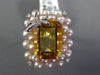 LARGE 6.03CT DIAMOND AAA CITRINE & SOUTH SEA PEARL 14K WHITE GOLD BUTTERFLY RING