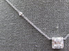 .54CT DIAMOND 18KT WHITE GOLD 3D ROUND & BAGUETTE INVISIBLE BY THE YARD NECKLACE