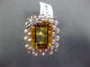 LARGE 6.03CT DIAMOND AAA CITRINE & SOUTH SEA PEARL 14K WHITE GOLD BUTTERFLY RING