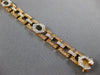 WIDE & LONG 1.64CT WHITE & PINK DIAMOND 18KT WHITE & ROSE GOLD TENNIS BRACELET