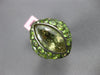 12.70CT AAA PERIDOT & GREEN AMETHYST 14KT BLACK GOLD MARQUISE & ROUND FUN RING