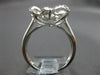 ESTATE WIDE .58CT DANCING DIAMOND 14KT WHITE GOLD 3D CLASSIC STAR FUN RING