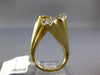 LARGE 1.15CT WHITE & FANCY YELLOW DIAMOND 14K 2 TONE GOLD DOUBLE FLOWER FUN RING