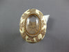 EXTRA LARGE 13.8CT DIAMOND AAA PINK QUARTZ & ENAMEL 14KT ROSE GOLD OVAL FUN RING
