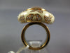 EXTRA LARGE 13.8CT DIAMOND AAA PINK QUARTZ & ENAMEL 14KT ROSE GOLD OVAL FUN RING