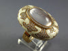 EXTRA LARGE 13.8CT DIAMOND AAA PINK QUARTZ & ENAMEL 14KT ROSE GOLD OVAL FUN RING