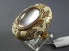 EXTRA LARGE 13.8CT DIAMOND AAA PINK QUARTZ & ENAMEL 14KT ROSE GOLD OVAL FUN RING