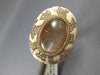 EXTRA LARGE 13.8CT DIAMOND AAA PINK QUARTZ & ENAMEL 14KT ROSE GOLD OVAL FUN RING